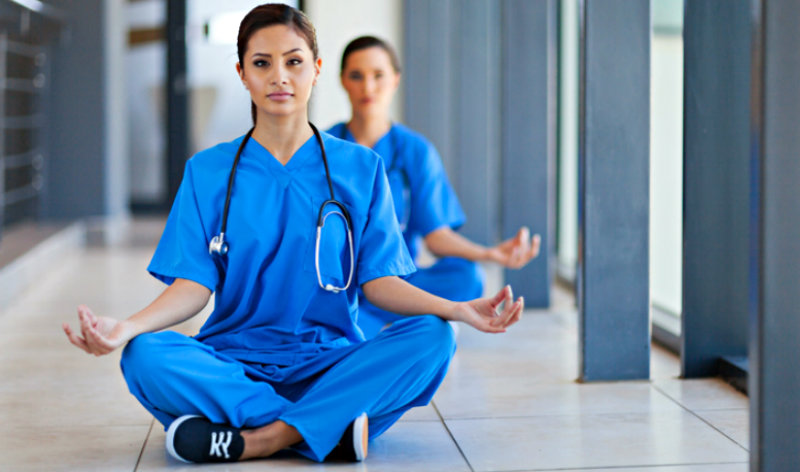 doctors doing yoga